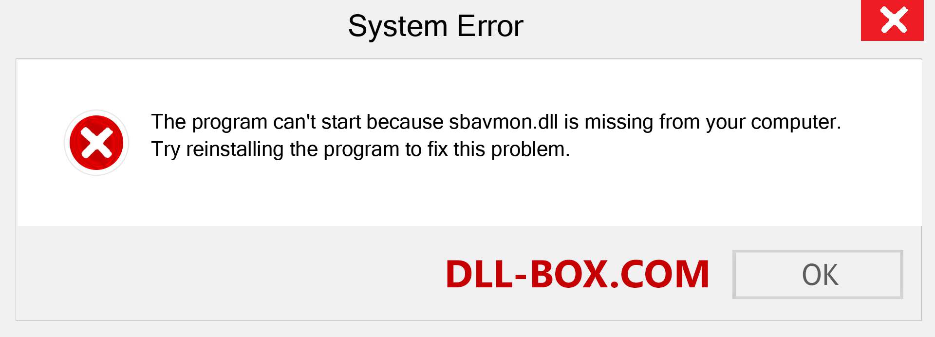  sbavmon.dll file is missing?. Download for Windows 7, 8, 10 - Fix  sbavmon dll Missing Error on Windows, photos, images